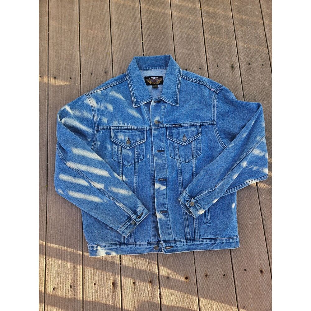 Vintage Harley Davidson 95th Anniversary Denim Jacket